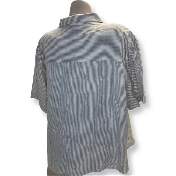 At Last & Co. Striped Button Shirt a size 22/24 New Without Tags - Picture 3 of 7